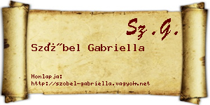 Szóbel Gabriella névjegykártya